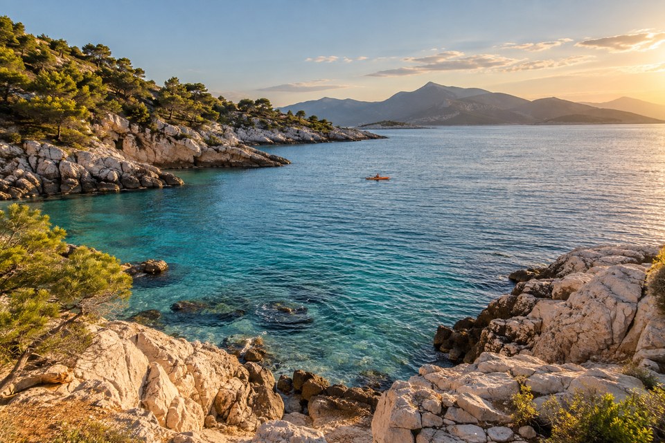 Example coastal landscape before the image effect